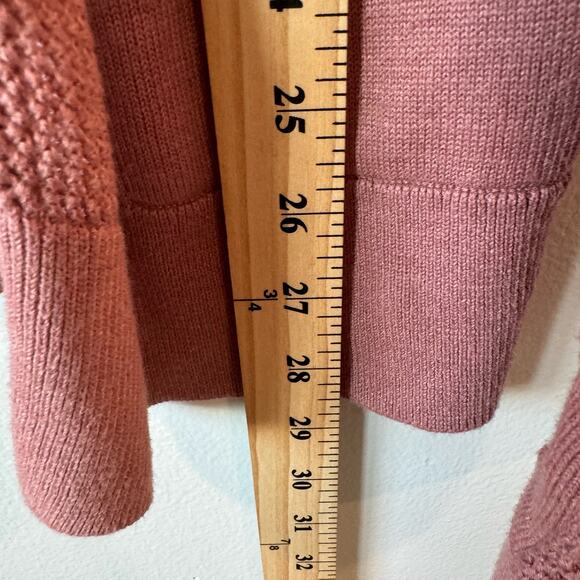 Lululemon Still Movement Knitted Open Back Activewear Pink Cardigan 6 - Picture 3 of 5